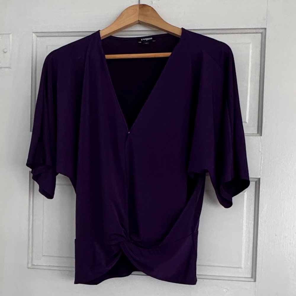Express Deep Purple Women's Blouse XS